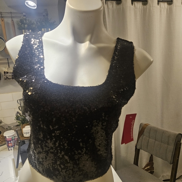 Commando sequin crop Top size Large - Picture 8 of 12